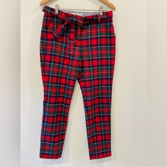 Vineyard Vines Merry Plaid Ponte Cocktail Pants - Picture 3 of 5